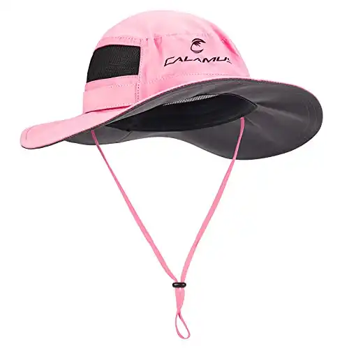 Calamus UPF 50 Boonie Sun Protection Hat For Fishing , Beach & Hiking , Golf , Hunting , Paddling, Rowing, & Kayaking - Kaki