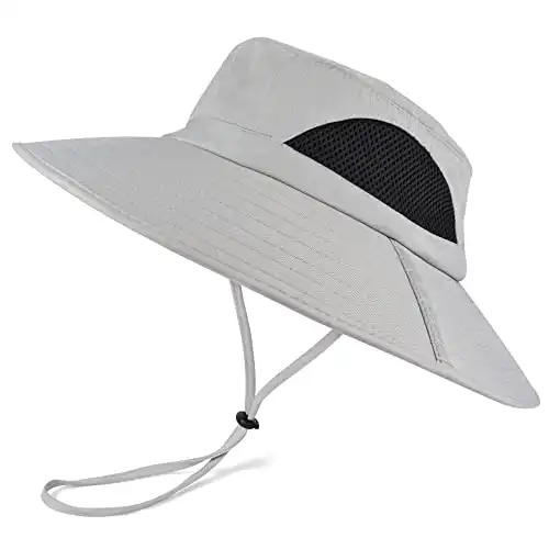 EINSKEY Sun Hat for Men/Women, Waterproof Wide Brim Bucket Hat Foldable Boonie Hat for Fishing Hiking Garden Safari Beach