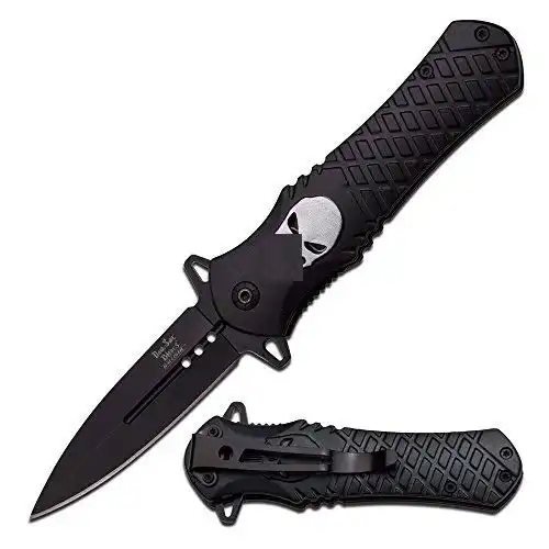 Tac Force Assisted Opening Rescue Tactical Pocket Folding Punisher Knife Outdoor Survival Camping Hunting Knife