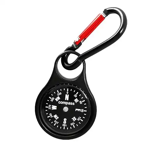 Pocket Compass, Hiking Compass for Survival Waterproof Durable