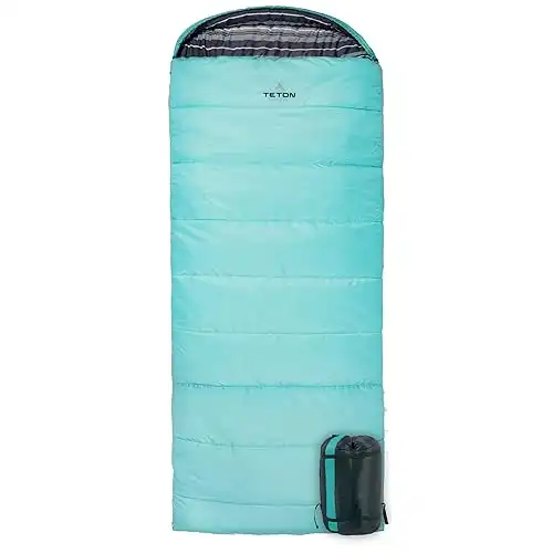 Teton Celsius Regular, -25F, 20F, 0F Degree Sleeping Bags, All Weather Bag for Adults and Kids, Camping Made Easy and Warm, Travel Sack Included