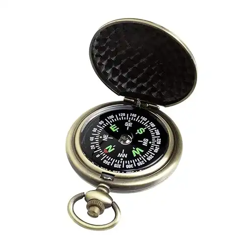 Compasses Orienteering Hiking Survival Backpacking Compass| Compass for Kids Camping| lensatic Compass| Compass Decor Vintage| Pocket Compass| Compass Toy | brujula Treasure Chest| Pirate Compass