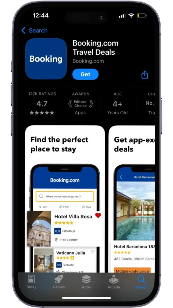 Booking.com app