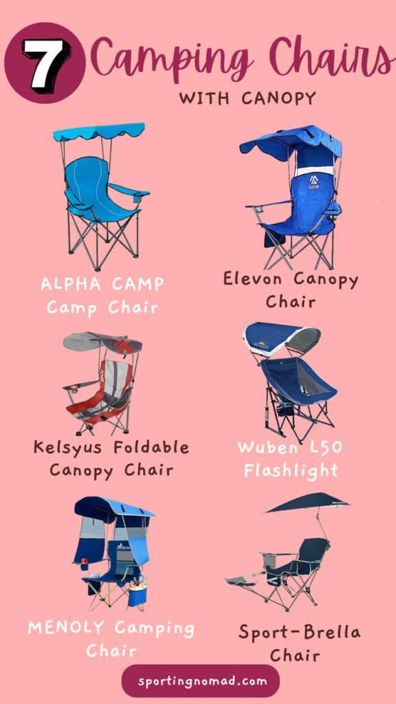 7 Best camping chairs with canopy pinterest pins