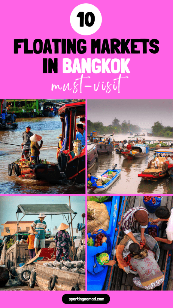 Floating markets in bangkok pinterest pin