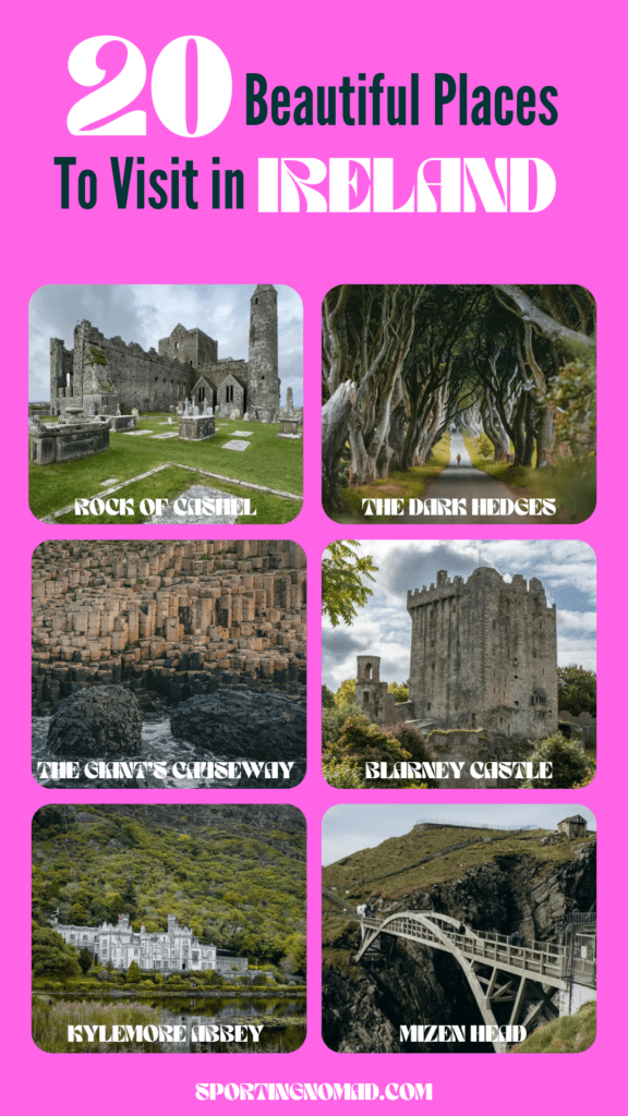 20 beautiful places to visit in ireland pinterest pin