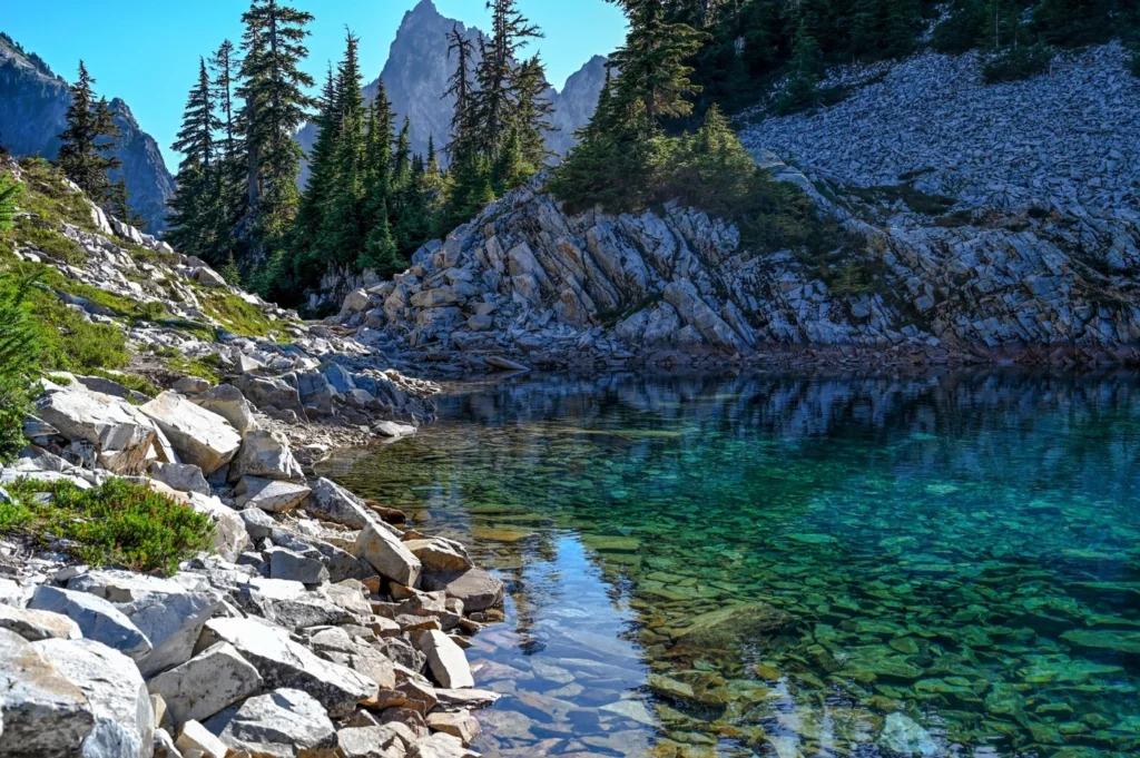 Snow Lake And Gem Lake